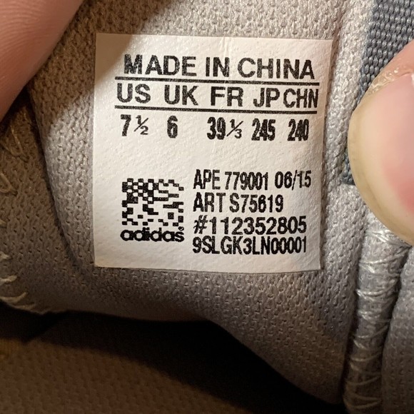 Adidas Originals Women's Tubular Running Shoes S75619 Grey/Onix/White size 7.5 - Picture 8 of 8